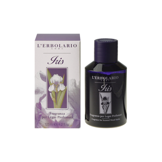L'Erbolario Iris Fragranza per Legni Profumati -Υγρό διάλυμα για αρωματικά ξυλάκια - 125ml - Ένα μοναδικό άρωμα πούδρας με αρωματικές νότες: Ίριδα, Ylang Ylang, Tobacco, Βανίλια
